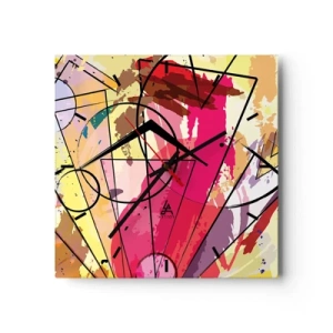 Falióra, Óra - Robbanás - 40x40 cm