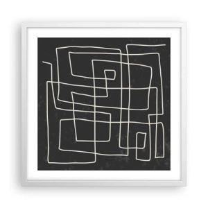 Poszter fekete keretben - Nem olyan egyszerű - 50x50 cm