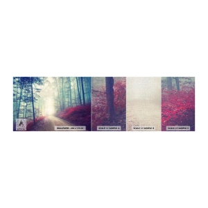 Fotótapéta Minta Premium Canvas - Milyen jó felkelni hajnalban - Tájkép, Erdő, Erdei út - 100x30 cm