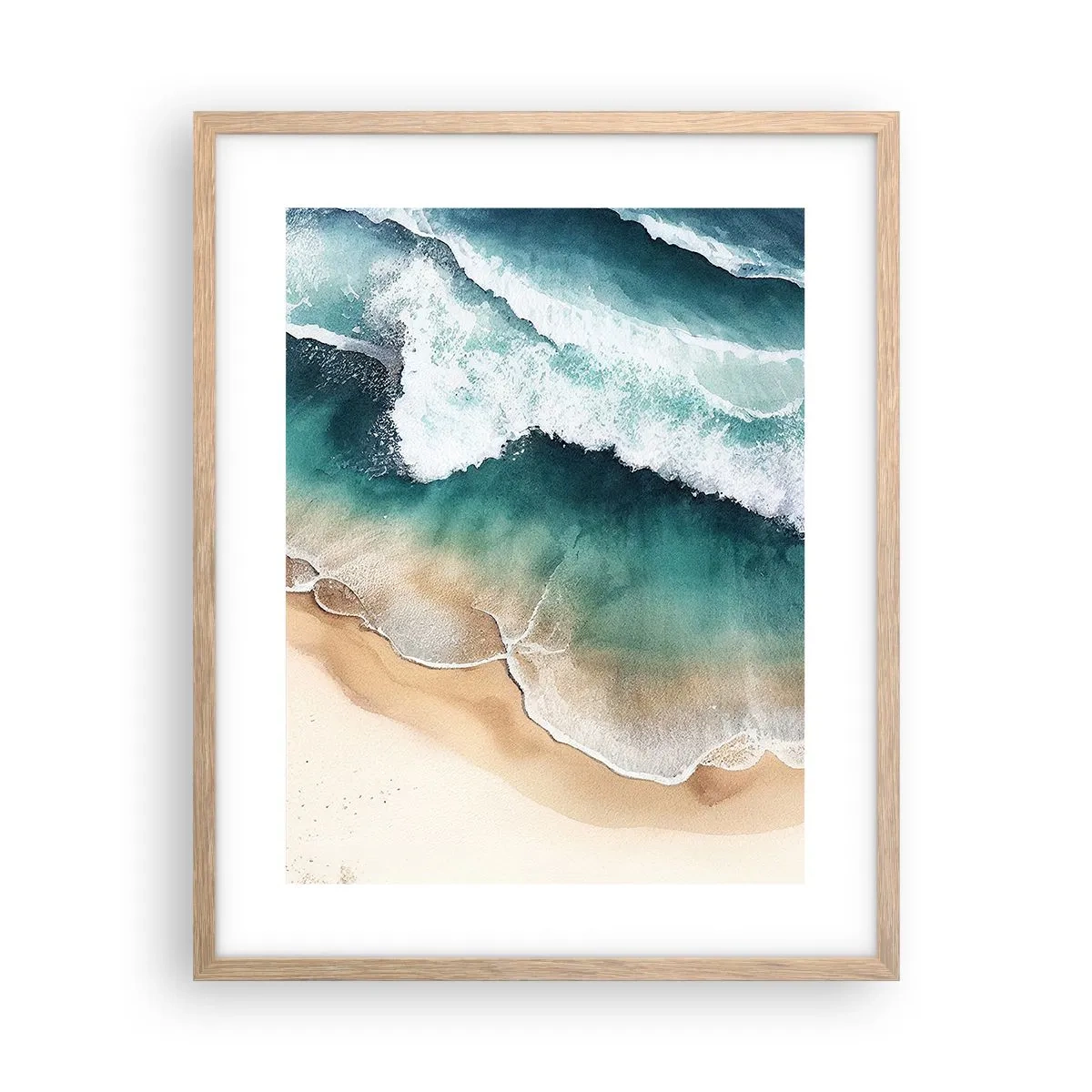 Poszter világos tölgy keretben - Egy örök találkozás - 40x50 cm