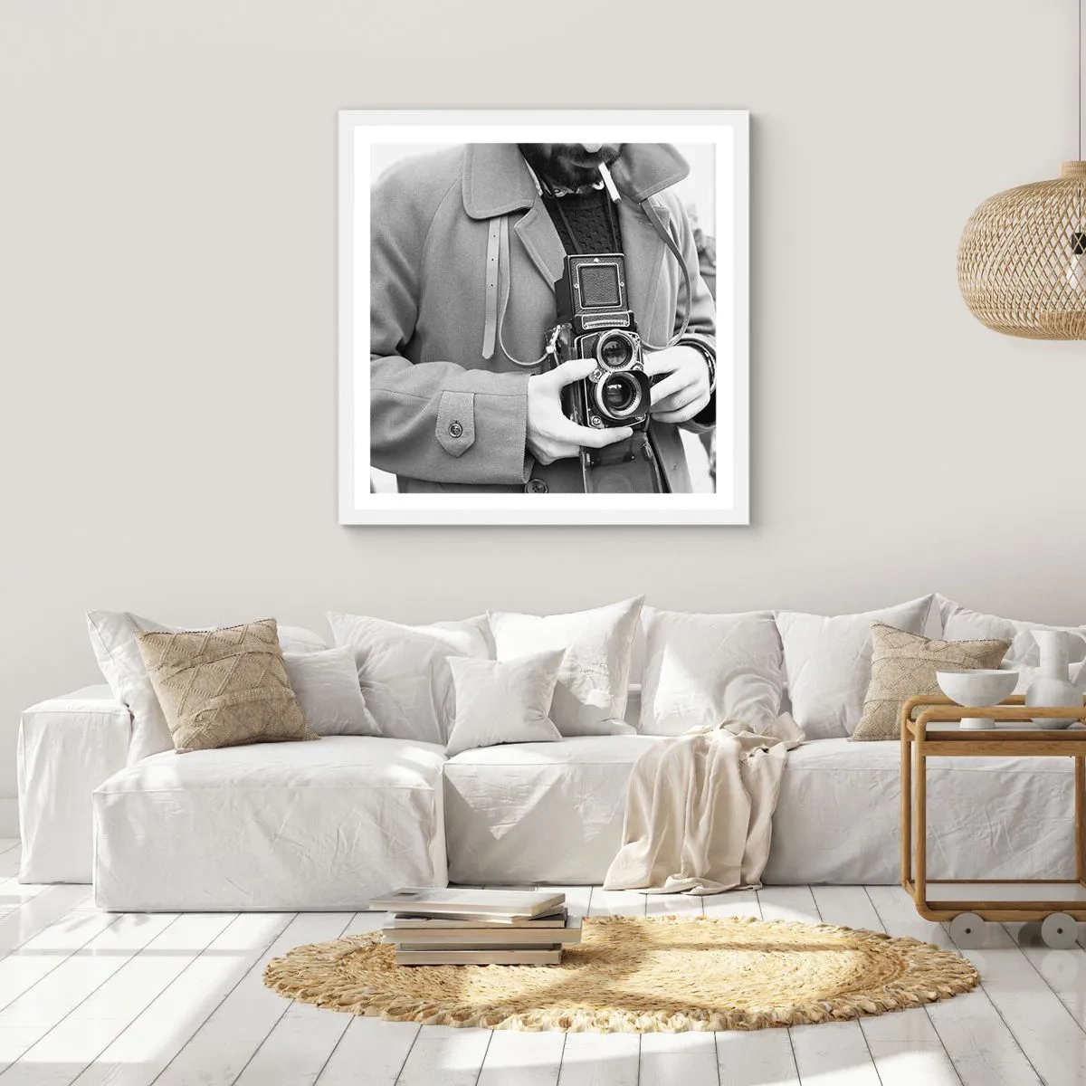 Poszter fekete keretben - Retro stílusban - 60x60 cm