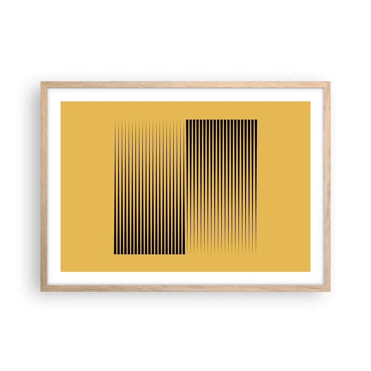 Poszter világos tölgy keretben - Az ellentétek négyzete - 70x50 cm