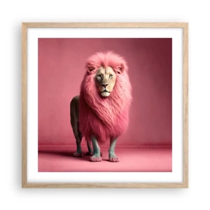 Poszter világos tölgy keretben - És már nem félsz - 50x50 cm