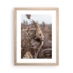 Poszter világos tölgy keretben - Ideje elrepülni a széllel - 30x40 cm