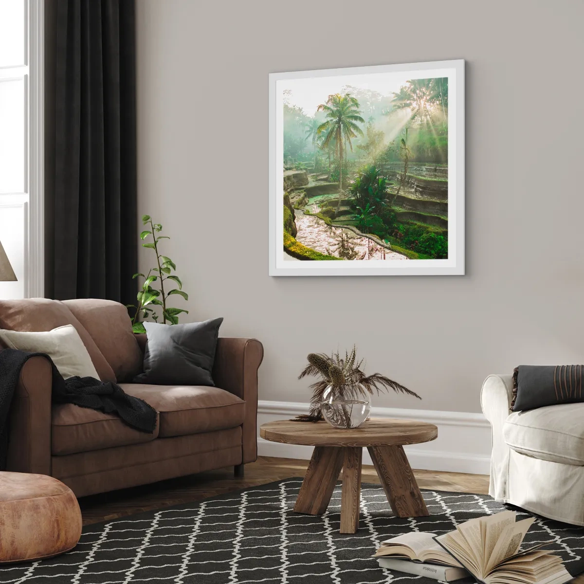 Poszter fekete keretben - Felnőni a napon - 30x30 cm