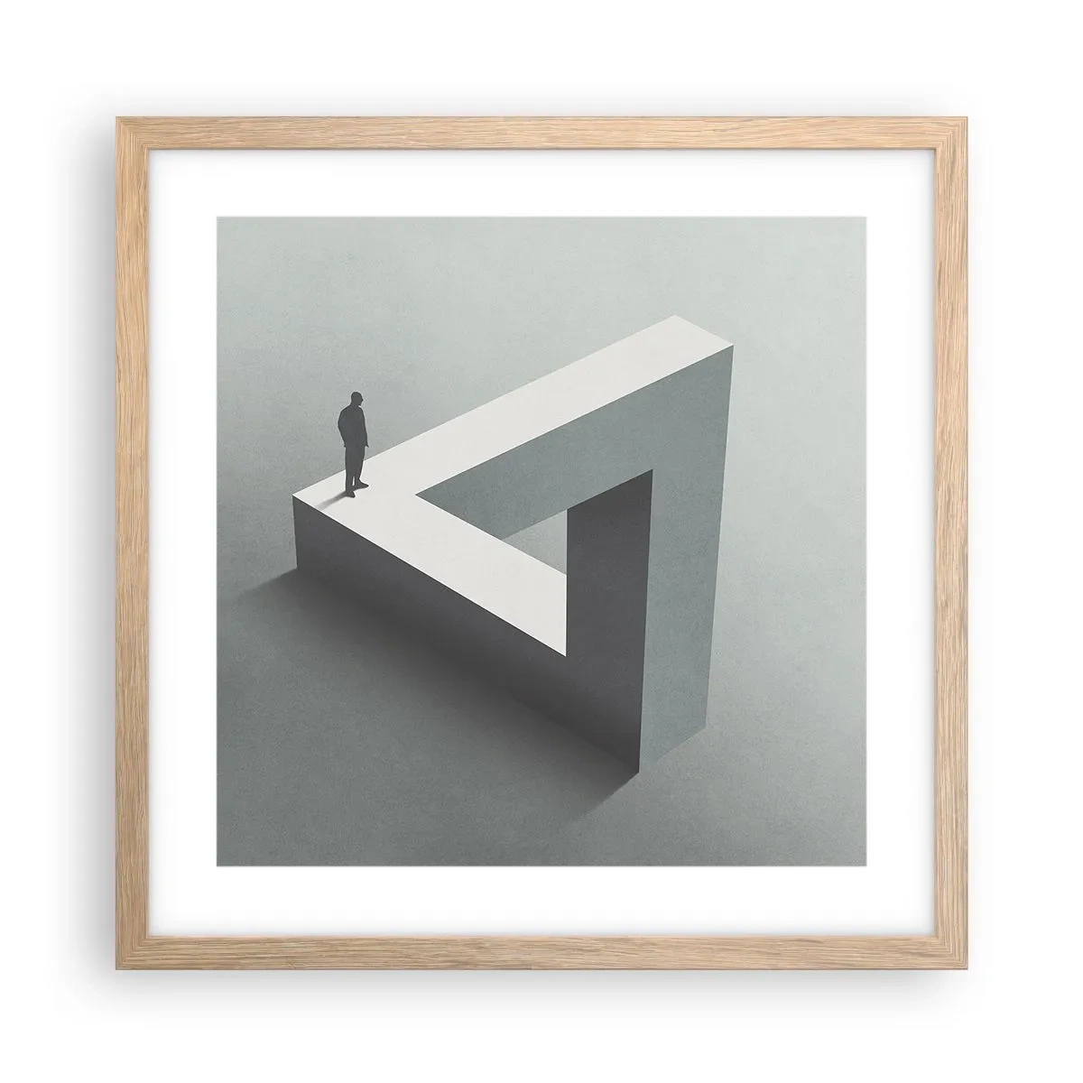 Poszter világos tölgy keretben - És mégis lehetséges - 40x40 cm