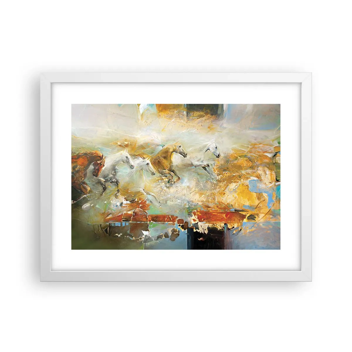 Poszter fekete keretben - Vágta a fényen át  - 40x30 cm