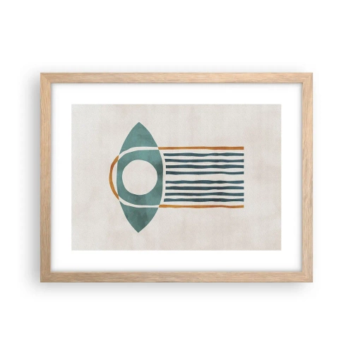 Poszter világos tölgy keretben - Jelek és rituálék - 40x30 cm