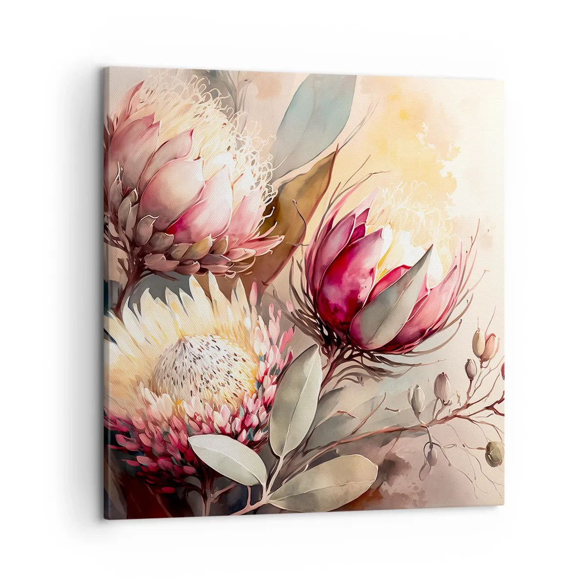 Vászonkép - Profilból és en face - 50x50 cm