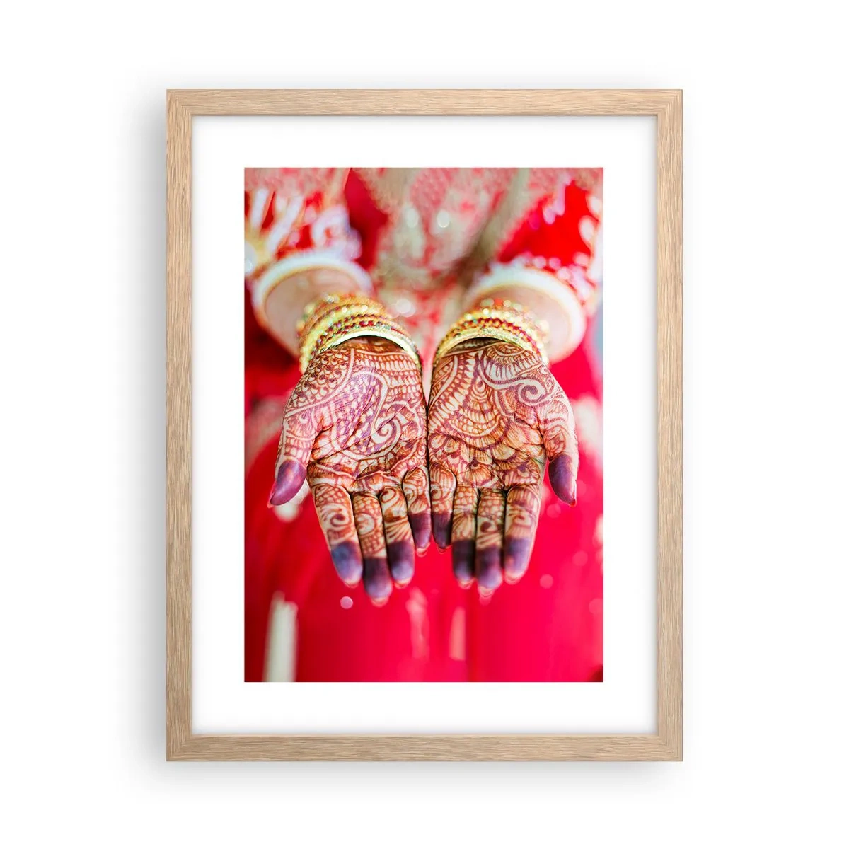 Poszter világos tölgy keretben - Szerencsére elkészült - 30x40 cm