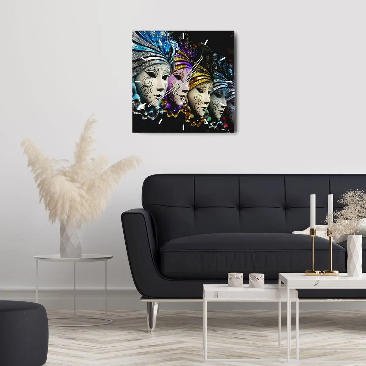 Falióra, Óra - Rejtély aranyban és ezüstben - 40x40 cm