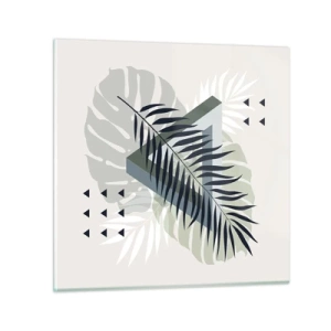 Üveg kép - Természet és geometria – két rend? - 70x70 cm