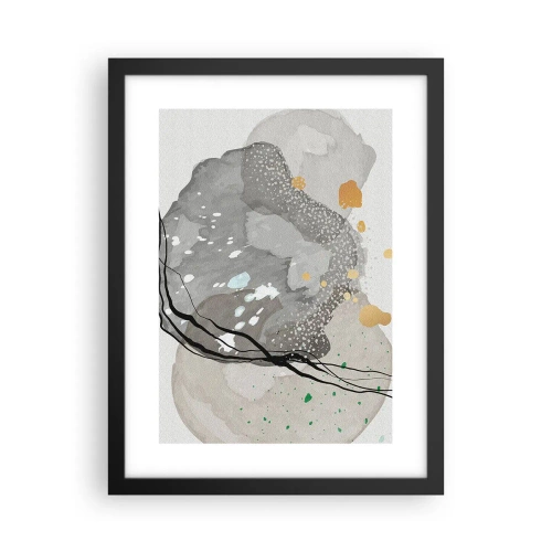 Poszter fehér keretben - Organikus kompozíció - 30x40 cm