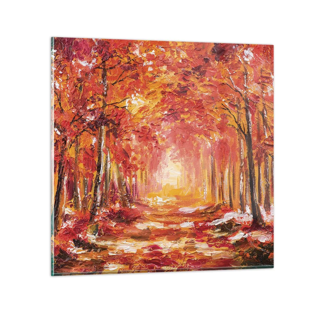 Üveg kép - Rézerdő - 40x40 cm