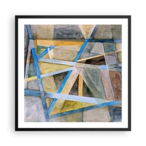Poszter fehér keretben - Egyenesen vagy átlósan? - 60x60 cm