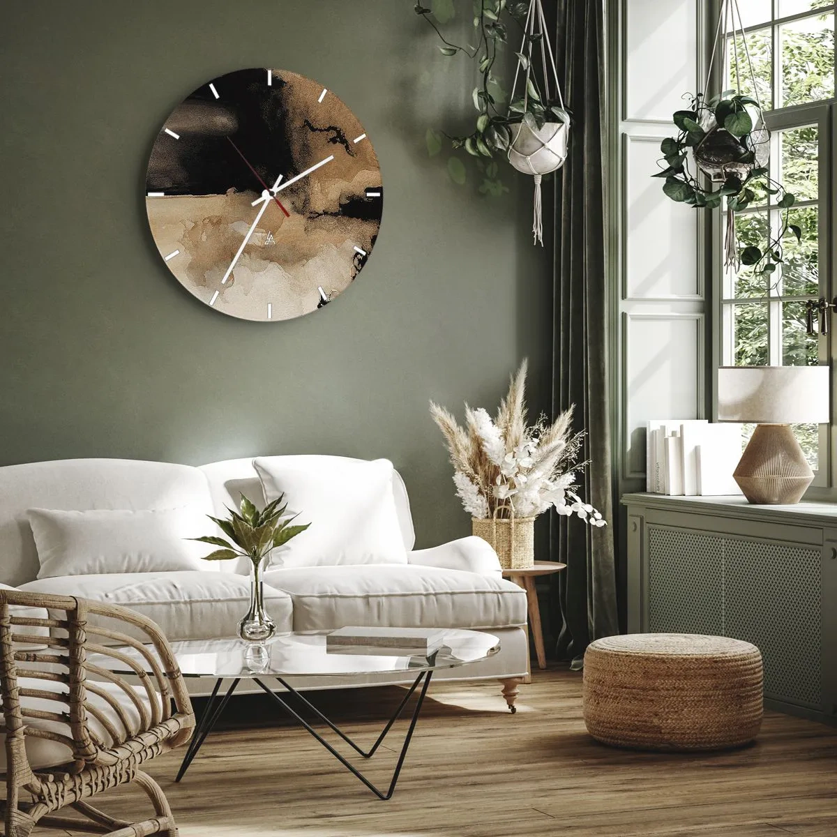 Falióra, Óra - Egy érdekes absztrakció - 40x40 cm