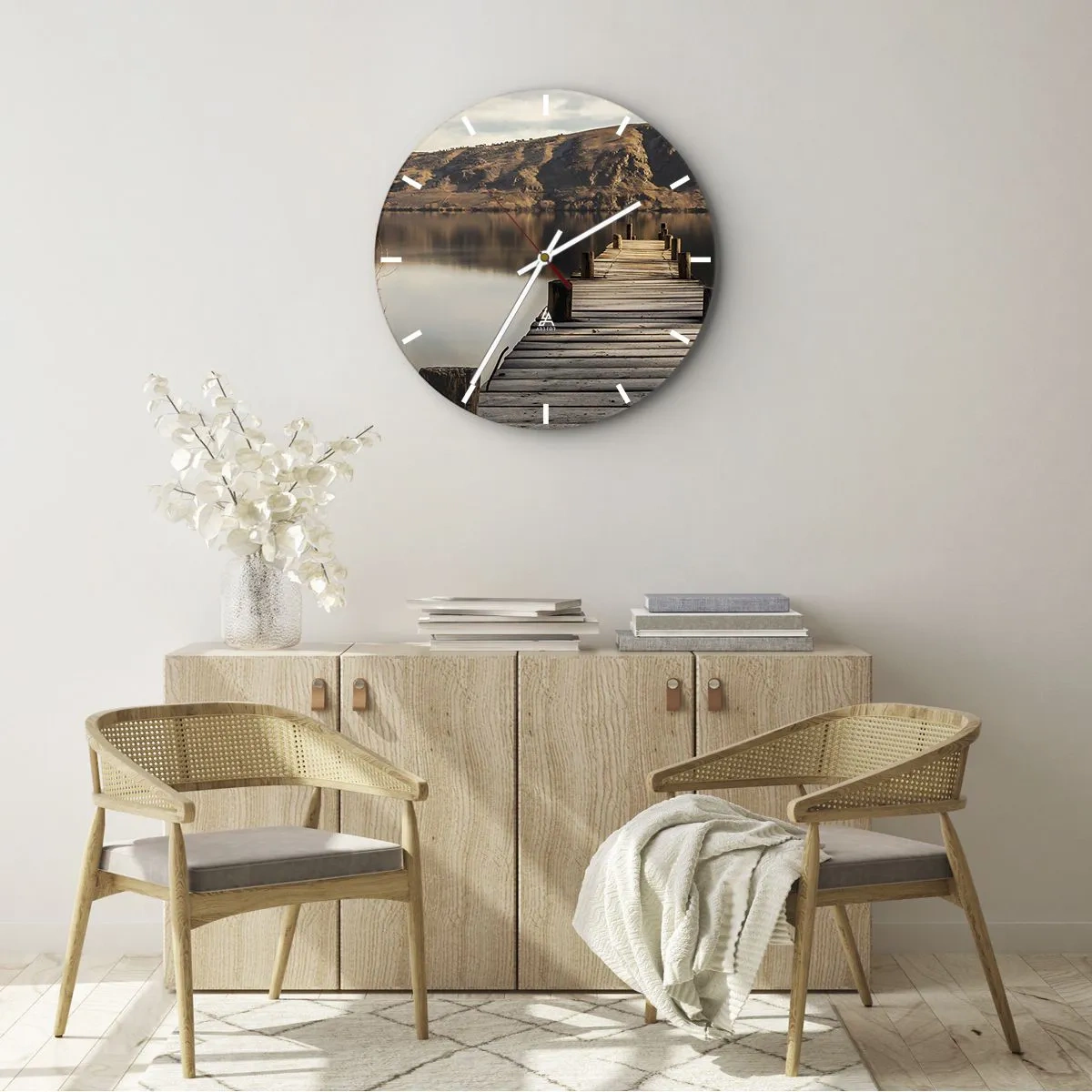 Falióra, Óra - Táj a csendben - 30x30 cm