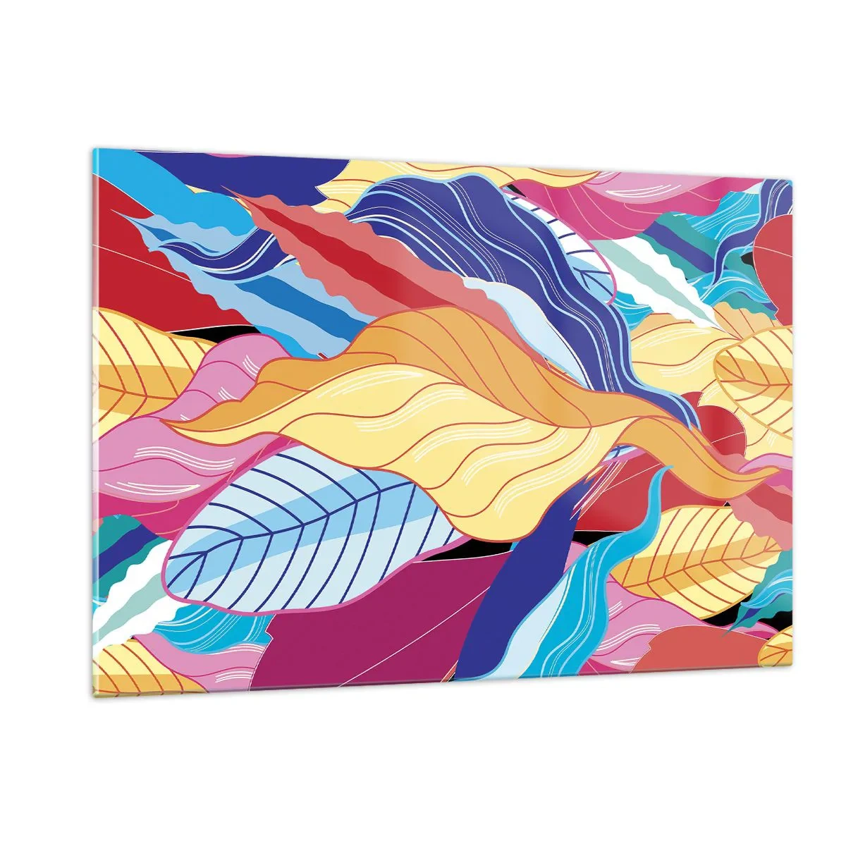 Üveg kép - Színes rendetlenség - 120x80 cm