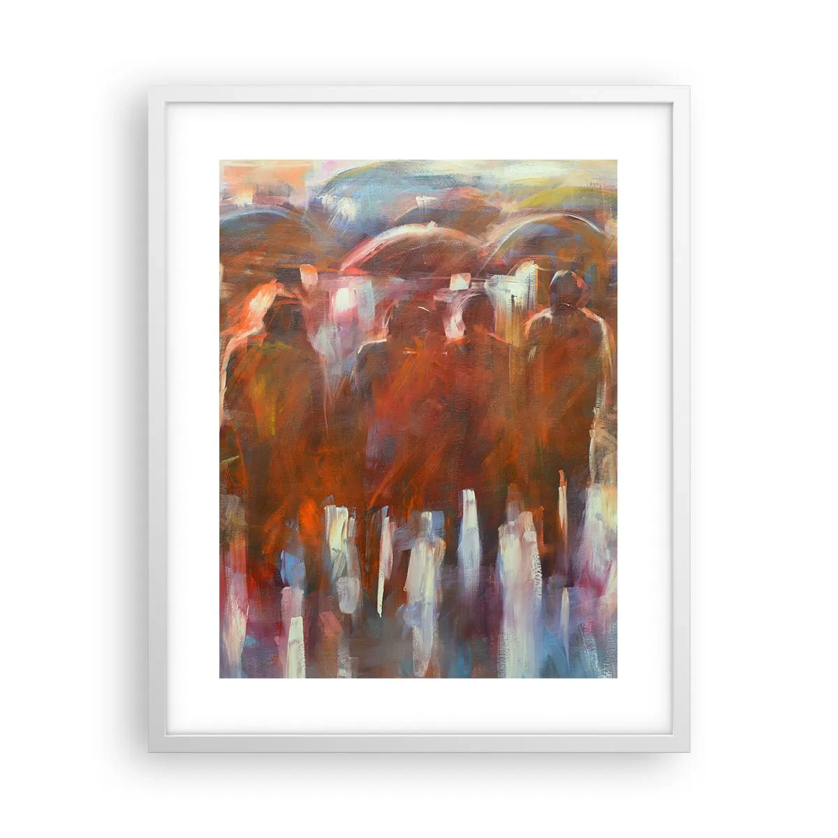 Poszter fekete keretben - Egyenlőek esőben és ködben - 40x50 cm