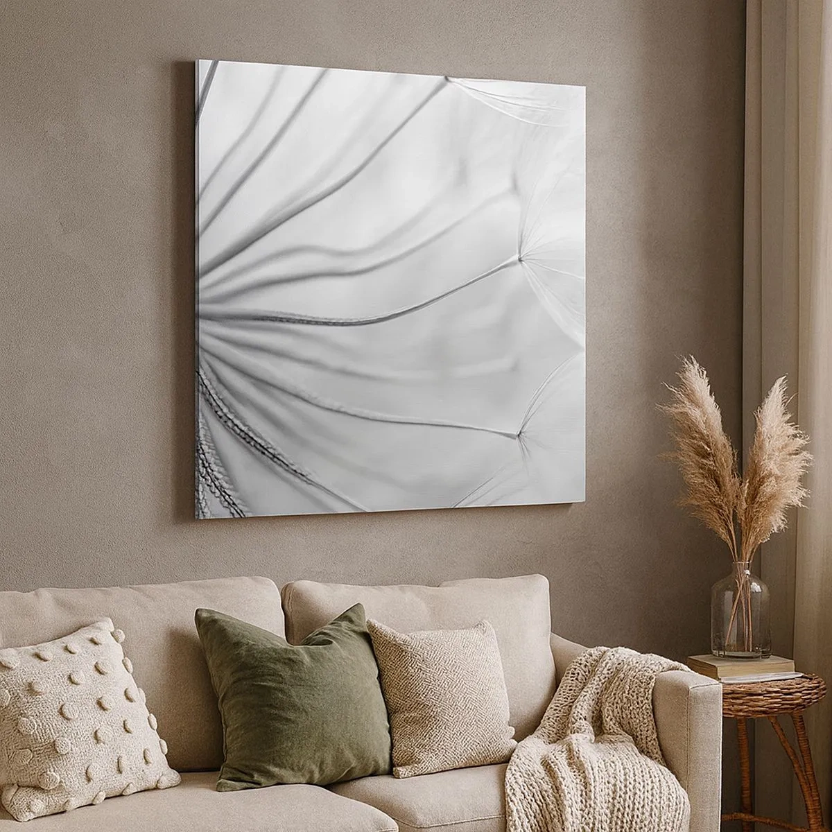 Vászonkép - Pitypang, papírsárkány - 30x30 cm