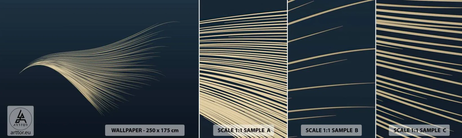 Fotótapéta Minta Standard Eco - Mint egy angyal haja - Absztrakció, Darab, Grafika - 100x30 cm