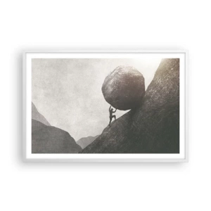 Poszter fekete keretben - Hiszek minden remény ellenére  - 91x61 cm