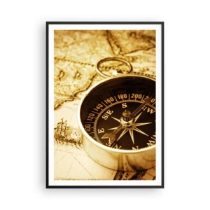 Poszter fehér keretben - Keletre, vagy nyugatra? - 70x100 cm