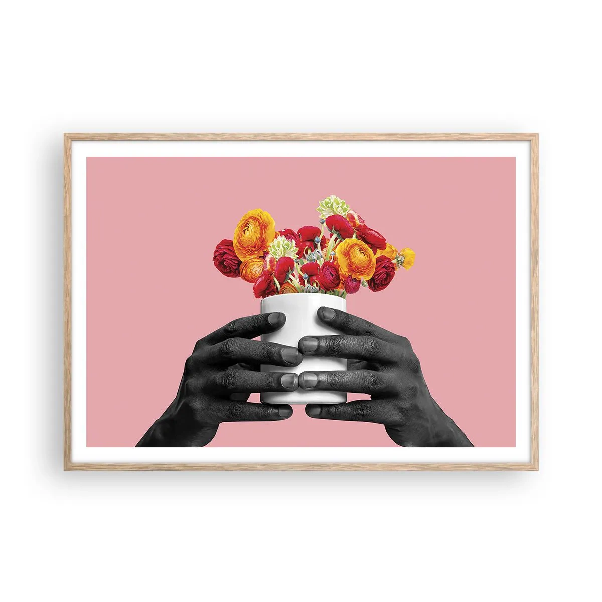 Poszter világos tölgy keretben - Az élet apoteózisa - 100x70 cm