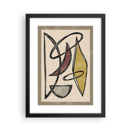 Poszter fehér keretben - Függőlegesek és vízszintek - 30x40 cm