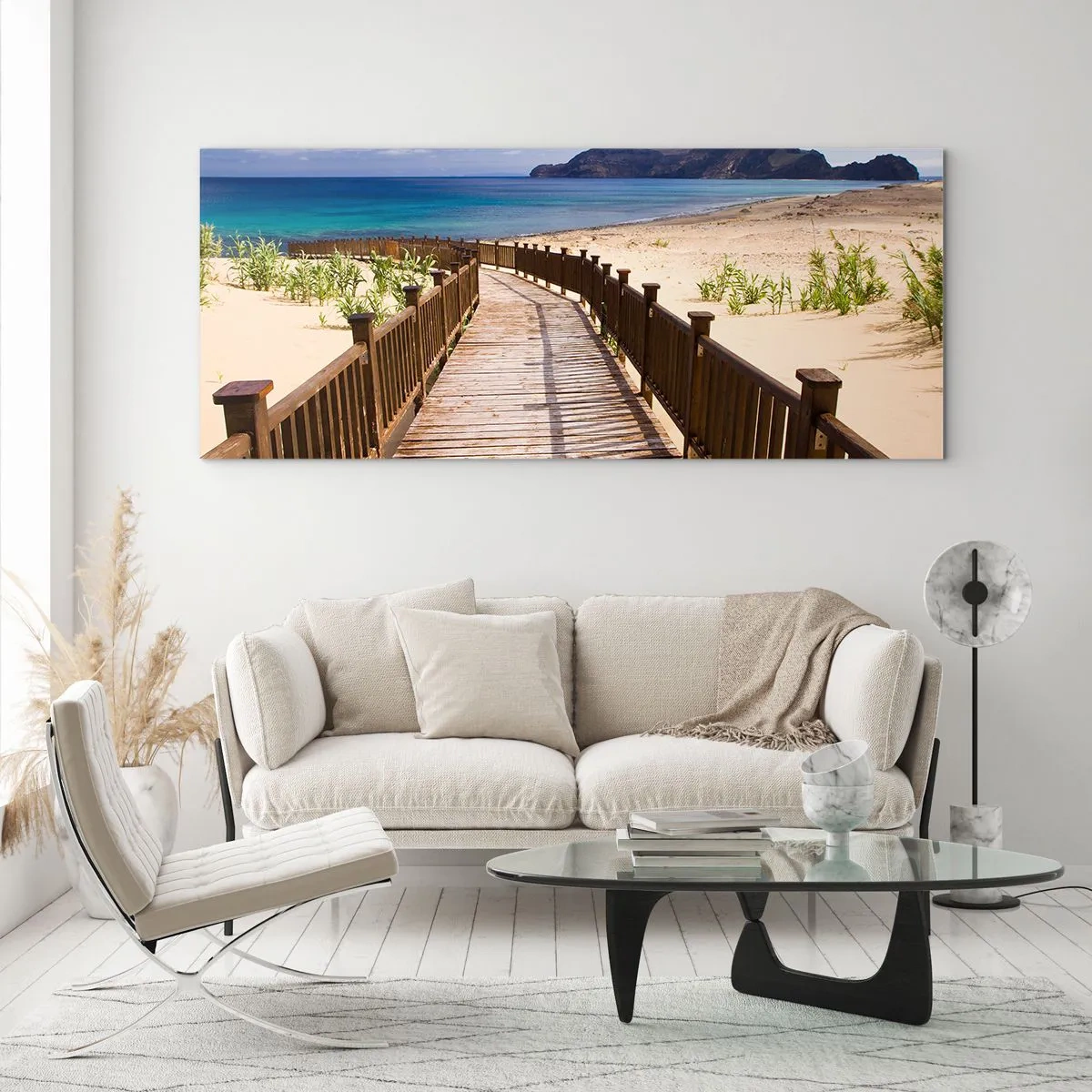 Üveg kép - Vigyél el a boldog szigetekre - 140x50 cm
