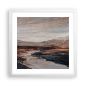 Poszter fekete keretben -  Békés völgy - 40x40 cm