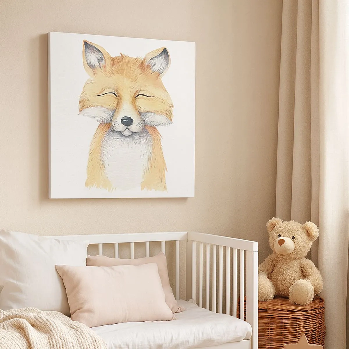 Vászonkép - Róka hangulatok - 30x30 cm