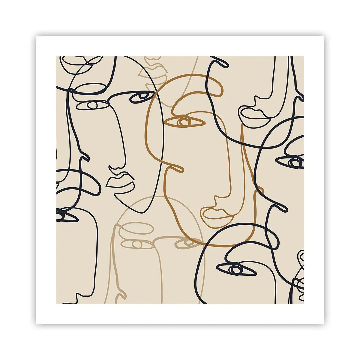 Poszter - Többszörös portré  - 50x50 cm