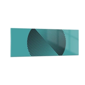 Üveg kép - A kör - egy geometriai variáció - 140x50 cm