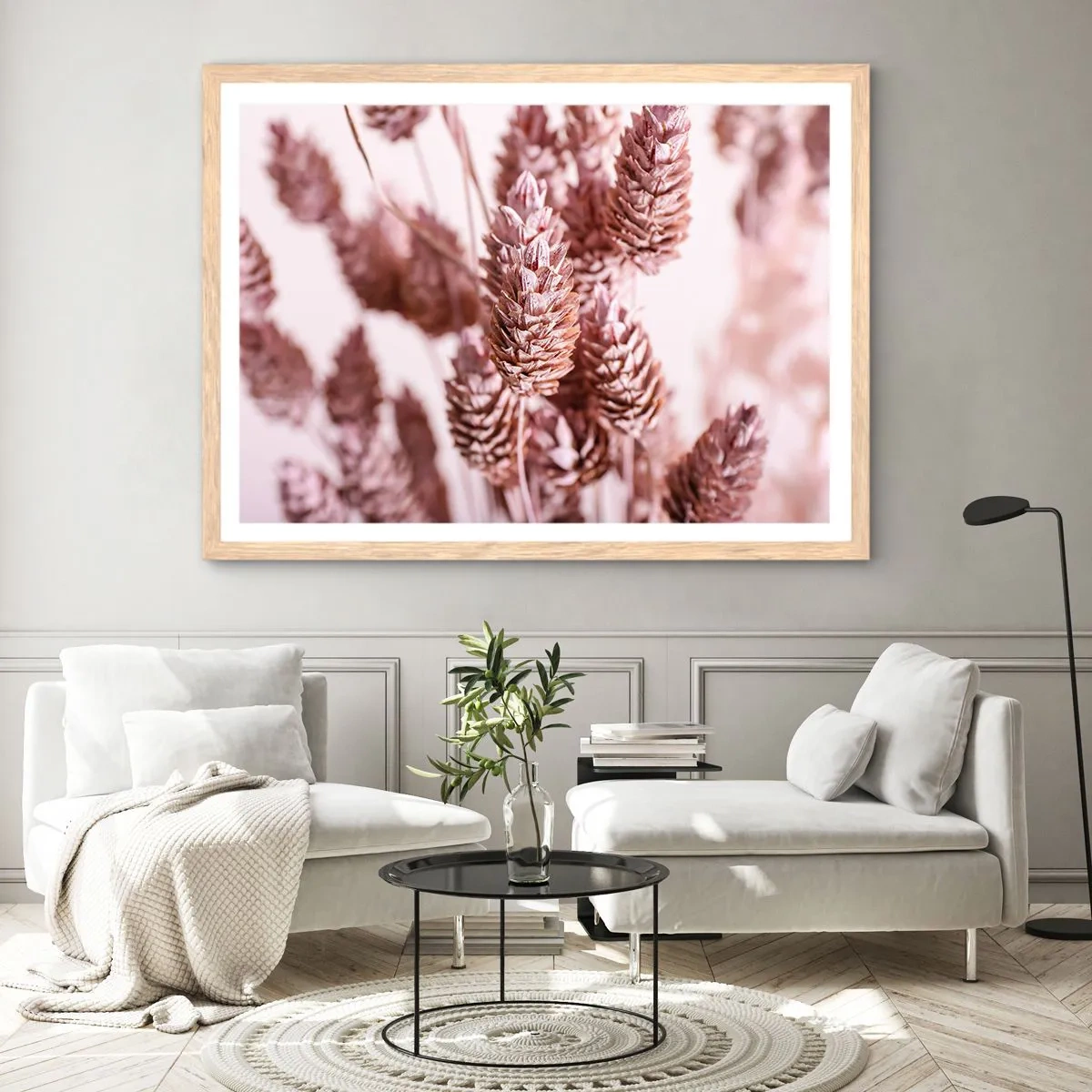 Poszter világos tölgy keretben - Látszólag feltűnő - 91x61 cm