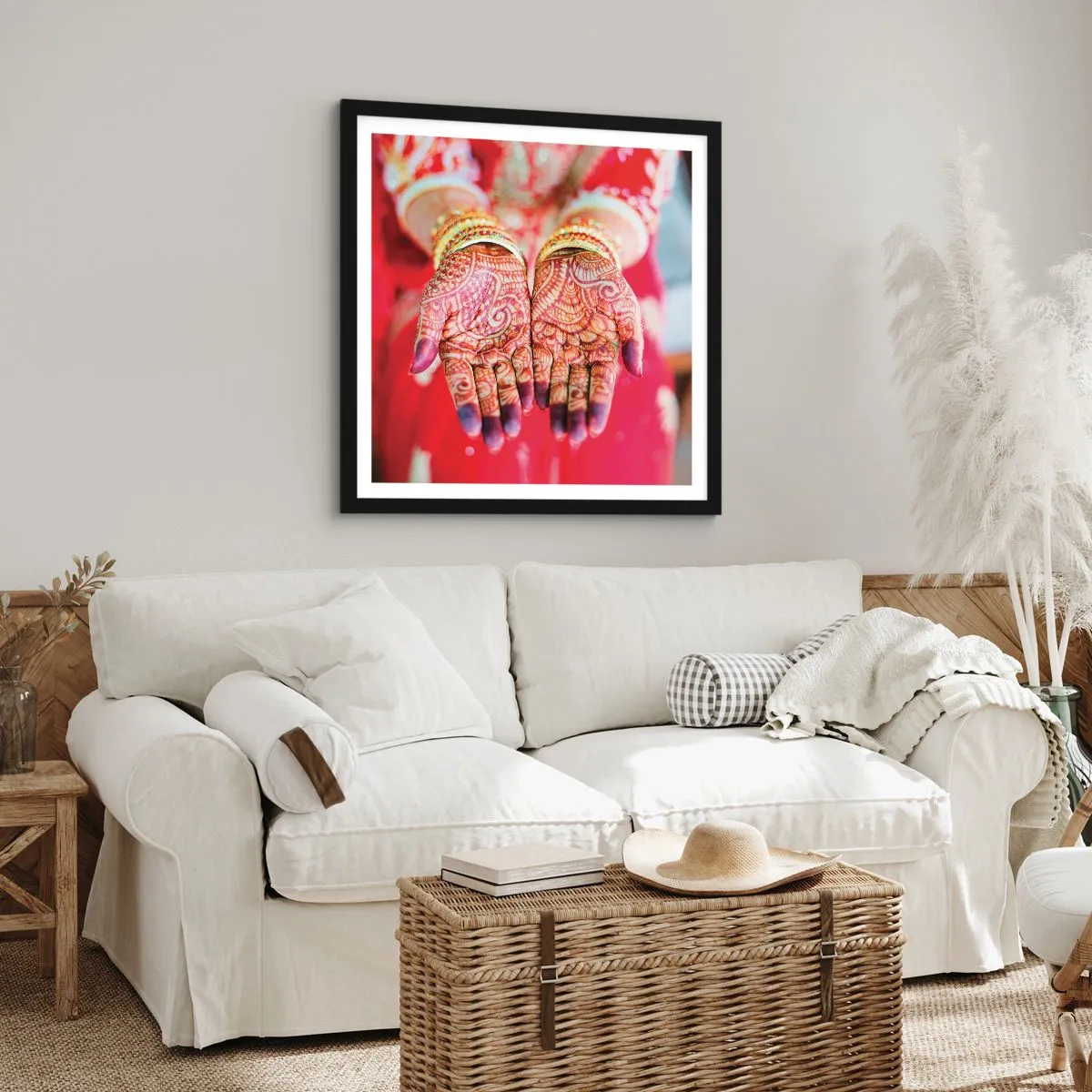 Poszter fehér keretben - Szerencsére elkészült - 50x50 cm