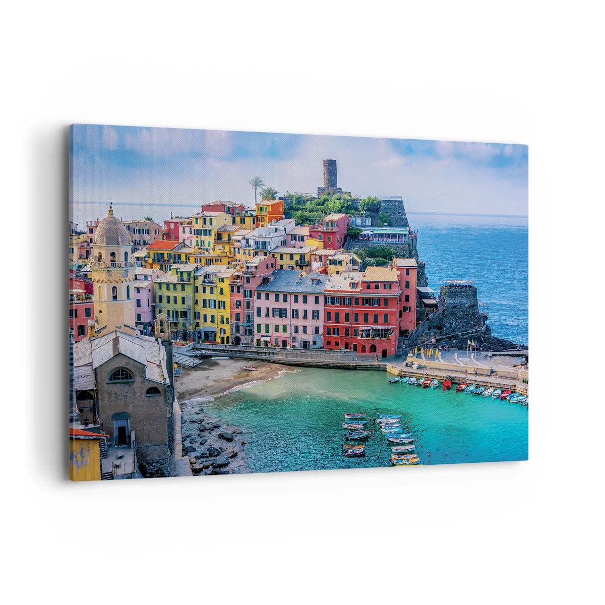 Vászonkép - Varázslatos mediterrán város - 120x80 cm