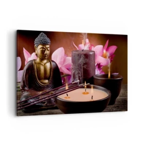 Vászonkép - Megtisztítani az elmét, megnyugtatni a testet - 120x80 cm