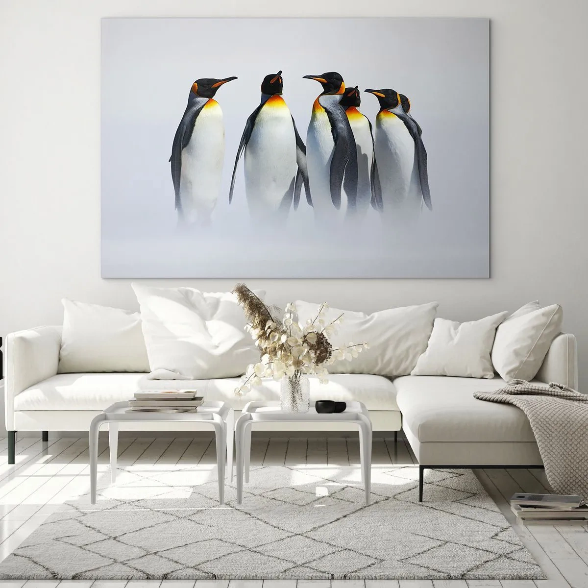 Üveg kép - Találkozás éjszakai ruhában - 120x80 cm