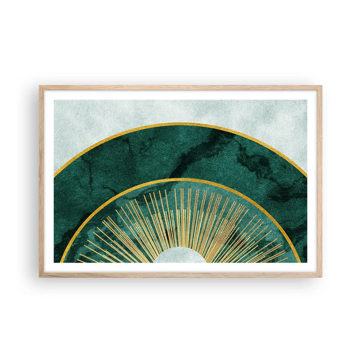 Poszter világos tölgy keretben - Egy másik naprendszer - 91x61 cm