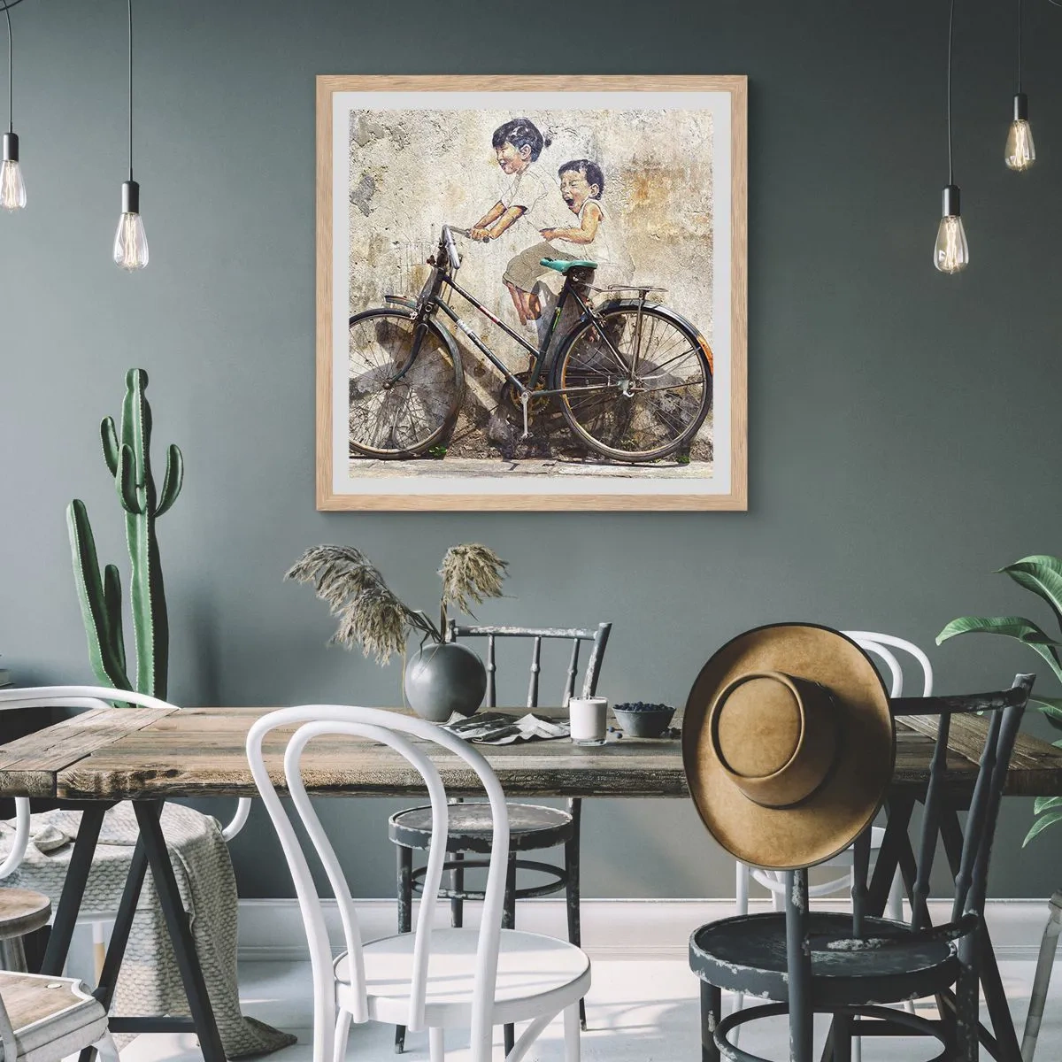 Poszter világos tölgy keretben - Igaz, vagy hamis? - 40x40 cm