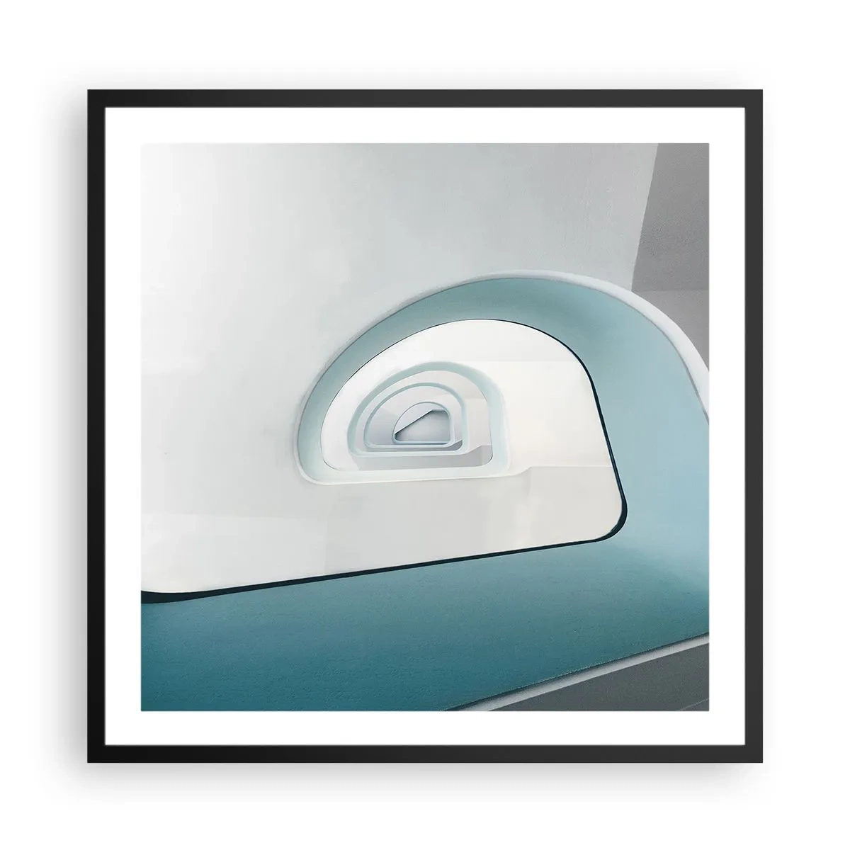 Poszter fehér keretben - A kék aljára - 60x60 cm