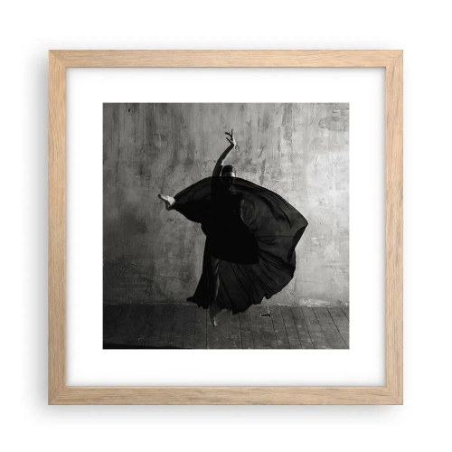 Poszter világos tölgy keretben - Szenvedélyes pas - 30x30 cm