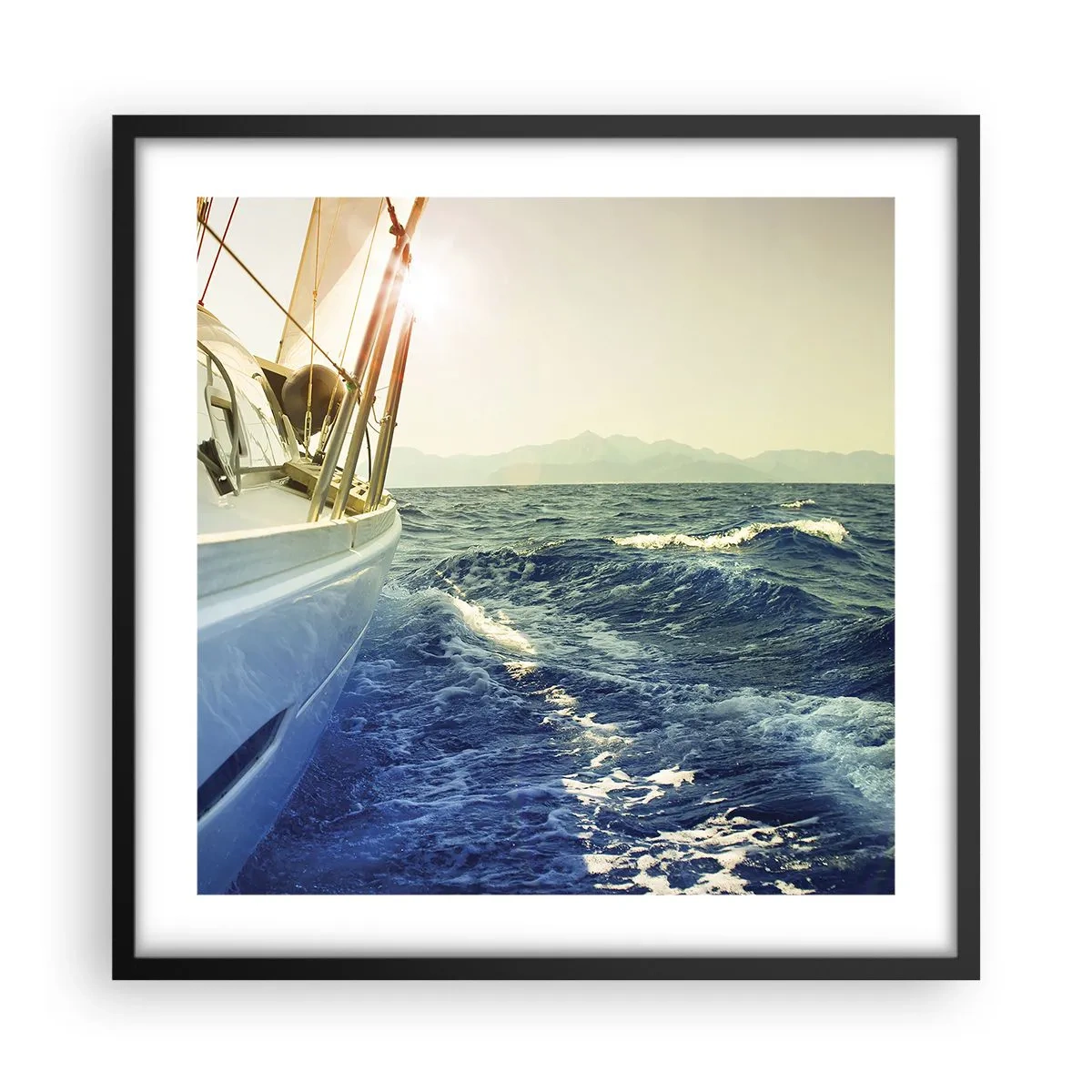 Poszter fehér keretben - A kalandhoz - 50x50 cm