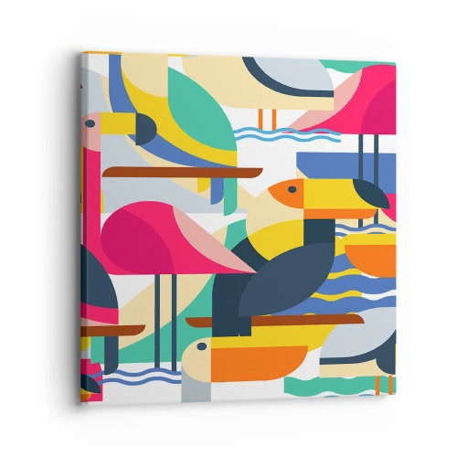 Vászonkép - Madárparti - 30x30 cm