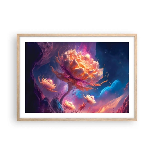 Poszter világos tölgy keretben - Egy másik világ - 70x50 cm