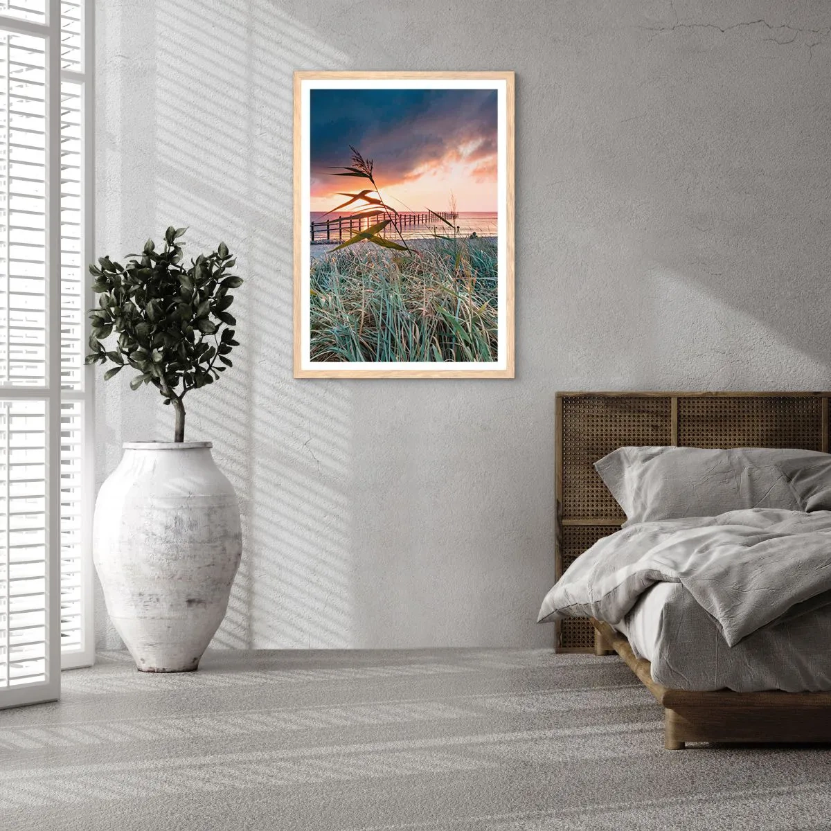 Poszter világos tölgy keretben - Nem múlik el a széllel - 61x91 cm