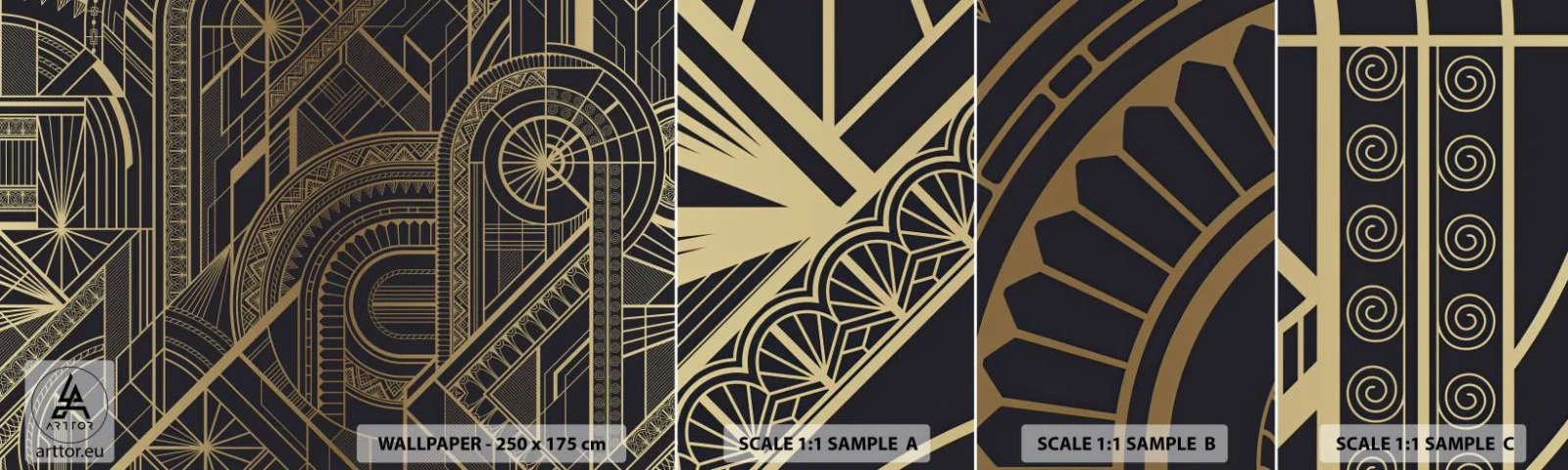 Fotótapéta Minta Öntapadós Deluxe Sticker - Koncepciók, ötletek, tervek - Absztrakció, Darab, Dísz - 100x30 cm