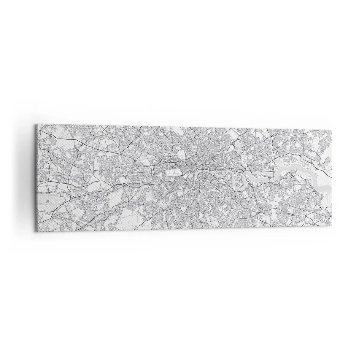 Vászonkép - A londoni labirintus térképe - 160x50 cm