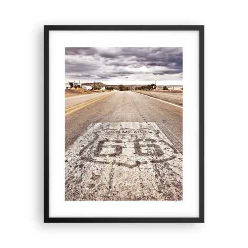 Poszter fehér keretben - Mother Road – amerikai legenda - 40x50 cm